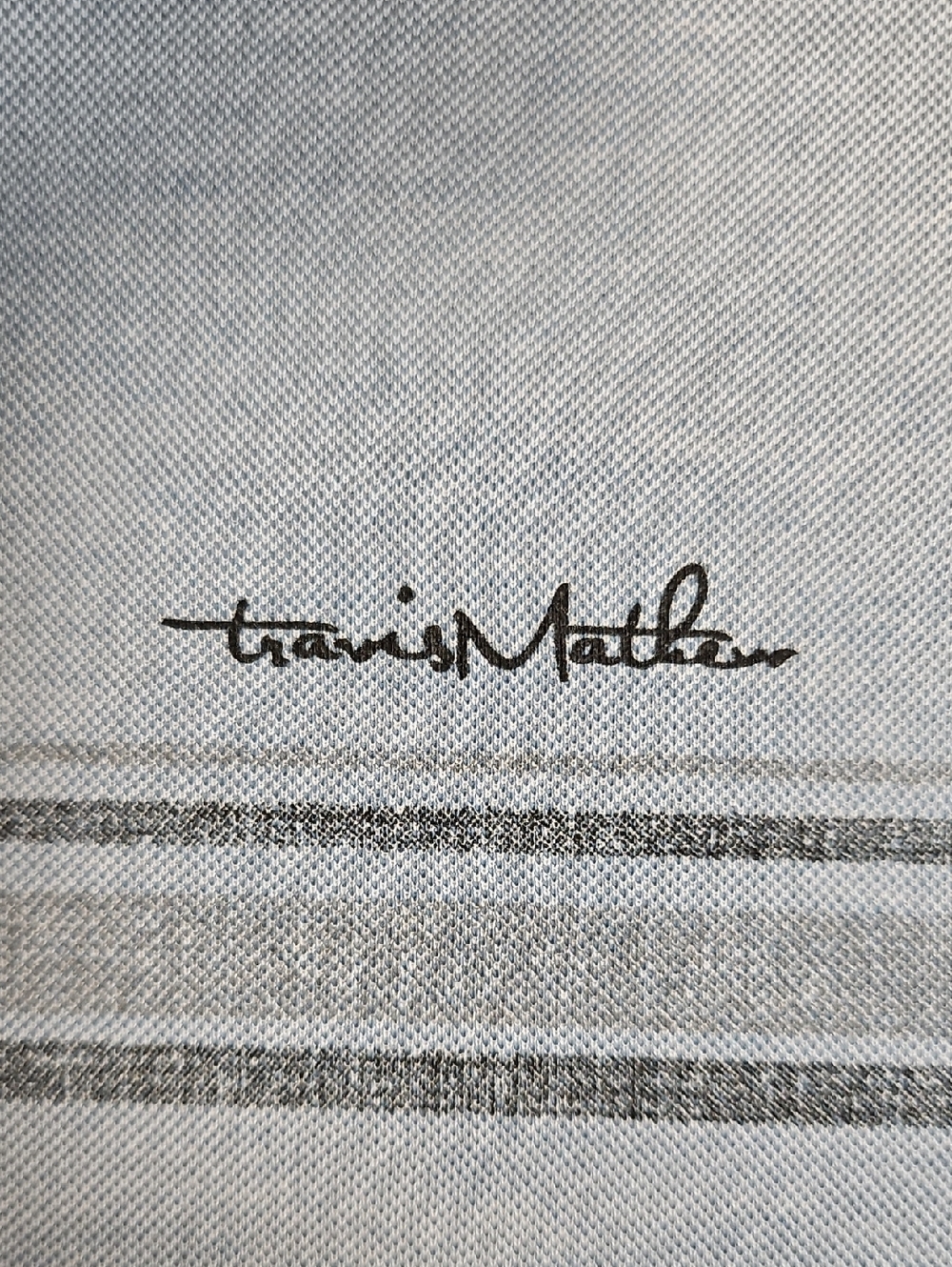 Travis Mathew Golf Polo, Blue/gray, Size Medium - Picture 2 of 10